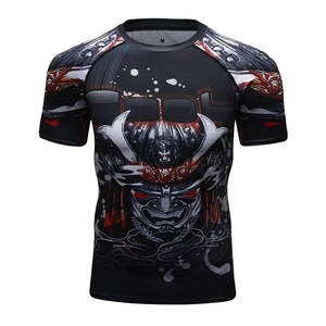 Camiseta Deportiva de Compresión para Hombre con Logotipo Personalizado 2026, Secado Rápido, Transpirable, Sostenible, Spandex/Poliéster, para Fitness - Product Image 6