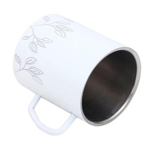 แก้วกาแฟสแตนเลสสองชั้น ปราศจากสาร BPA สลักลายด้วยเลเซอร์ สำหรับชาและกาแฟ พร้อมหูจับกว้าง ใช้ได้ทั้งร้อนและเย็น - Product Image 5