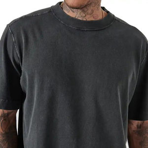 เสื้อยืดคอตตอนโอเวอร์ไซส์พร้อมสกรีนแบรนด์ ผ้าหนา พรีเมียม ทรงบ็อกซี่ แขนสั้น เรียบง่าย สตรีทแวร์ กันยับ - Product Image 2