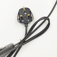 Prise UK + interrupteur marche/arrêt 303 + support de lampe E27, tige télescopique, lampe de table, lampe sur pied, luminaires en céramique, accessoires d'éclairage antique