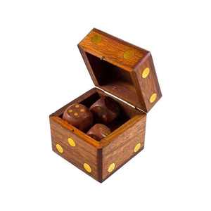 Dés en bois DND personnalisés, dés en bois vierges pour travaux manuels, dés en bois avec numéros gravés - Product Image 5