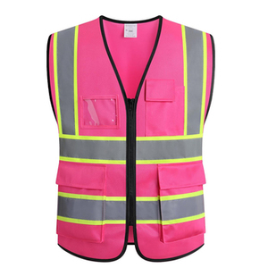 Gilet de sécurité réfléchissant haute visibilité en coton imperméable avec logo personnalisé, veste de travail en polyester, uniforme de travail - Product Image 6