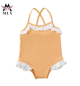 来样定做女童透气泳衣批发儿童泳衣 - Product Image 1