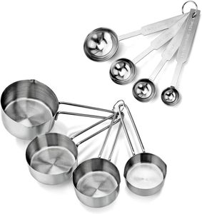 High Quality 8-Piece Eco-Friendly Stainless Steel Kitchen Measuring Spoons Combo Set with 15ml Capacity for Baking Tea & <b>Coffee</b> - Product Image 2