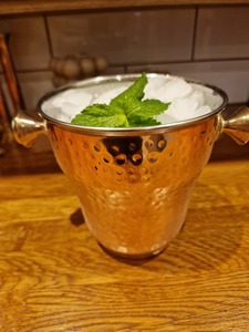 Timeless Gold Hammered Design Ice Tubs For Bars Events And Home <b>Serving</b> Elegant Beverage Cooling Bucket For Guests Entertaining - Product Image 6