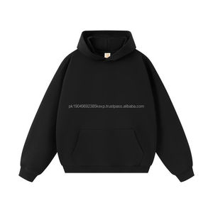 Sweat à capuche épais 450g French Terry Sweats à capuche pour hommes Impression bouffante personnalisée Pull en polyester de coton vierge Sweat à capuche surdimensionné pour hommes - Product Image 1
