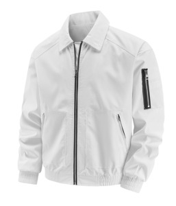 Veste en cuir unisexe vintage à imprimé léopard, en toile, avec fermeture éclair, service OEM - Product Image 2