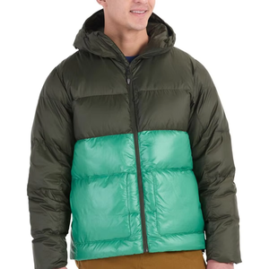 Manteau d'hiver pour homme de haute qualité personnalisé, veste en duvet légère à capuche, veste matelassée épaisse pour homme, logo sur le devant, imperméable - Product Image 6