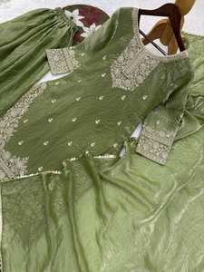 Salwar Kameez élégant pour femmes, tenue de soirée, costume ethnique de créateur pour mariage et occasions festives, magnifique tenue de soirée pour femmes - Product Image 4