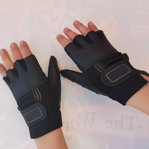 Best Performance Custom Designed Fingerless Wheelchair Gloves Real Soft Leather Waterproof for Outdoor Sports Gym Weight - Product Image 3