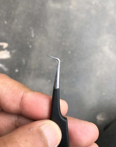 Pince à épiler en fibre d'acier inoxydable tout noir Meilleur volume Fabricant de pinces à cils Fabricant de pinces à cils - Product Image 6