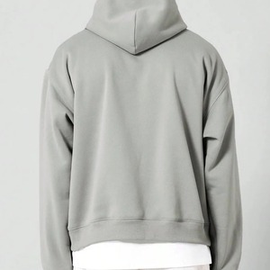 Sweat-shirt à capuche unisexe haut de gamme 100 % coton, coupe oversize, épaules tombantes, épais, pour l'hiver - Product Image 4