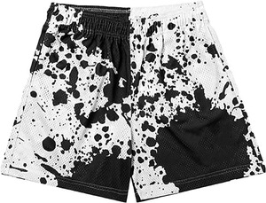 Shorts de basketball vintage pour hommes avec technologie anti-humidité, respirants et infroissables, imprimés numériquement - Product Image 6