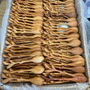 Juego de 7 Cucharas Reutilizables de Madera de Acacia, 5.8 Pulgadas, Mini Cucharas para Miel, Mermelada y Condimentos, Solo Lavar a Mano, Utensilios de Cocina, MÁS VENDIDO - Product Image 4