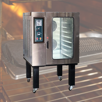 Nouveau four à convection industriel portable en acier inoxydable à 8 plateaux avec commande numérique pour boulangerie et transformation des noix