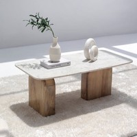 Table basse en marbre Vandana Astra Merino pour salon moderne et intérieurs contemporains