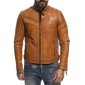 Chaquetas de cuero para hombre modernas, elegantes, de material suave y transpirable, chaquetas de cuero casuales de alta demanda para hombre - Product Image 4