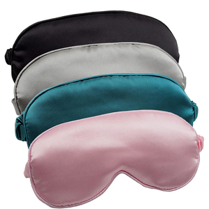 100% Mulberry Silk Knitted Breathable Sleep <b>Mask</b> Custom Design With Elastic Band 22MM Reusable <b>Eye</b> <b>Masks</b> Deep Sleeping <b>Masks</b> - Product Image 1