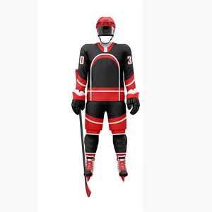 Best Selling New Bulk Quantity Sportswear Breathable Printed Quick Dry 100% Polyester Ice Hockey Uniform - Product Image 5