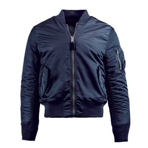 Chaqueta Bomber Marrón para Hombre con Puños Acanalados y Cierre de Cremallera, Estilo Urbano Moderno - Product Image 2