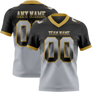 Jersey de Fútbol Americano Personalizado, Transpirable, Antibacterial, Manga Corta, Malla, Uniforme de Juego, Talla XL Plus, Precio Económico, OEM Personalizado - Product Image 6