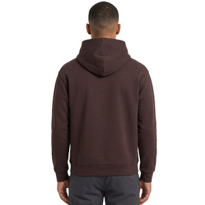 Solid Color Cotton Fleece Hoodies for <b>Men</b> Regular Fit <b>Pullover</b> Streetwear Custom Logo Thick Fabric Low MOQ Bulk Manufacturing - Product Image 4
