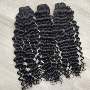 Wholesale Price Black Steam <b>Curly</b> Vietnamese Human <b>Hair</b> Luxury Quality No Shedding No Tangles - Product Image 4