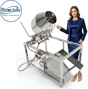 Máquina Tostadora de Tambor Eléctrico de Acero Inoxidable Micron India, 1 Año de Garantía, Fácil de Operar, Secado de Alimentos y Materiales Químicos de 100 kg - Product Image 3
