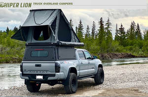Pickup <strong>Truck</strong> <strong>Topper</strong> 1-2 Person High Quality Camper Triangle Rooftop Tent Hard Shell <strong>Topper</strong> - Product Image 2