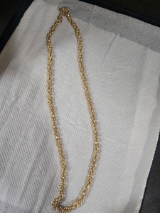 Wholesale Gold-Plated Brass Designer Link Chain <b>Necklace</b> with Bezel Setting for Unisex Bold <b>Statement</b> Gift Jewelry - Product Image 2