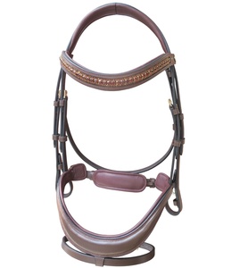 2025 arrivée rapide échantillon cheval bride haute Wither Design Bling sourcil bande cuir cheval bride compétition cheval bride Portable - Product Image 1