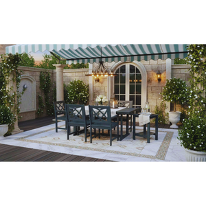 Modern Eco-Friendly Waterproof Wood Dining Chair Outdoor Set - Product Image 6