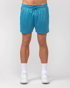 Shorts en maille pour homme coupe décontractée 2026 avec poches latérales, taille élastiquée, 100 % polyester, pour un confort et un style athlétique - Product Image 1