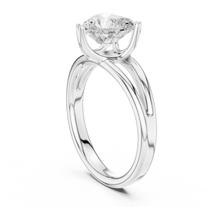 Bague de fiançailles de luxe en or 10K 14K 18K avec diamant de laboratoire taille cœur 2 carats, rapport IGI, pureté VVS VS DEF, pour anniversaire et mariage - Product Image 6