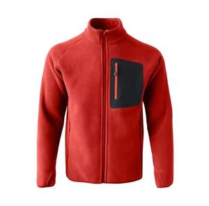Veste en polaire unisexe, col montant, fermeture éclair, respirante, coupe-vent, vêtements d'hiver décontractés, coupe régulière, couleur unie, sherpa - Product Image 1