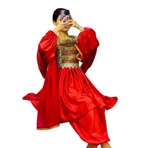Vestido Étnico Afgano Kuchi Hecho a Mano, Diseño Moderno y Personalizado, Ropa Tradicional Pakistaní para Mujer - Product Image 1