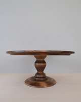 Présentoir à desserts rustique style ferme, plateau carré en bois pour gâteaux, aspect vieilli, résistant au four, jetable, pour table de buffet de fête