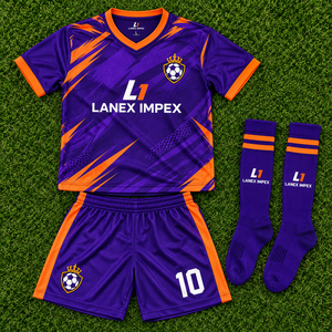 Ensemble d'uniformes de football personnalisés en usine, maillot et short d'équipe de football, kit de vêtements de sport, impression par sublimation complète, respirant, séchage rapide, OEM - Product Image 6