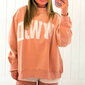 Grey Jesus Custom Cotton Fleece <b>Mock</b> <b>Neck</b> Sweatshirt Embroidered Chenille Letter Tackle Twill College Pullover Unisex - Product Image 3