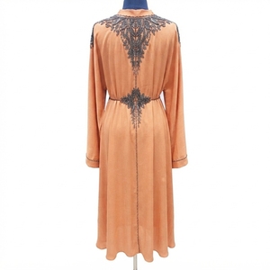 Caftán Abaya Modesto para Mujer, Hecho a Medida, con Pedrería de Lujo, Poliéster Transpirable, Hecho a Mano, Largo hasta el Tobillo, Manga Larga, Primavera - Product Image 2