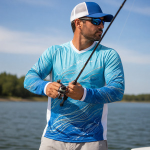 Camisa de Pesca Personalizada de Manga Larga para Hombre, Protección Solar UPF, Jersey Sublimado para Pescadores, Ropa Deportiva de Secado Rápido - Product Image 6