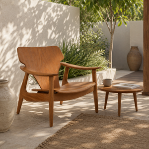 Luxury Solid Teak Wood Lounge <b>Chair</b> Modern Scandinavian <b>Relax</b> <b>Chair</b> for Hotel Villa Resort Patio Outdoor Furniture - Product Image 5