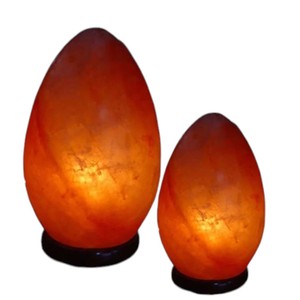 High Quality Himalayan Carved <b>Egg</b> Shape Light Pink Salt Lamp with Real Touch-Sian Enterprises - Product Image 5