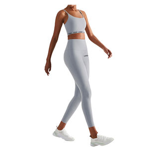ชุดโยคะ เสื้อชั้นในกีฬาผู้หญิง กางเกงเลกกิ้ง - โลโก้สั่งทำได้ ไซส์ใหญ่ ระบายอากาศได้ดี เป็นมิตรกับสิ่งแวดล้อม ต้านเชื้อแบคทีเรีย ผ้าสองด้าน แห้งเร็ว คุณภาพสูง - Product Image 1
