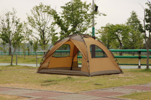 CAMPTOWN ADVENTURE 6 Tienda de campaña domo para 4-5 personas, tienda mediana, tienda familiar, tienda familiar impermeable de 3000 mm con vestíbulo - Product Image 3