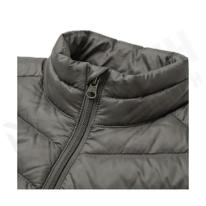 Quilted Jacket Women's Winter Stand Collar Full Sleeve Polyester Filling Zipper Closure Solid Color Regular Length - Product Image 4