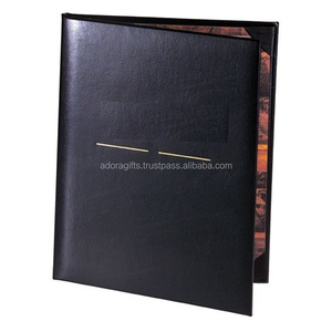 Couvertures de menu de restaurant en cuir PU personnalisées Café Bar Dossiers de liste de menus Restaurants - Product Image 2