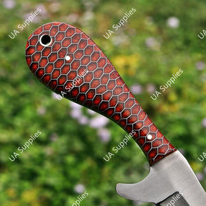 มีดคาวบอยลายรังผึ้งหลากสีสัน ปรับแต่งได้ตามต้องการ รองรับ OEM/ODM ผลิตจากสแตนเลส ราคาขายส่ง MOQ ต่ำ - Product Image 4