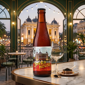 Bière artisanale premium Opera House, 330 ml, bouteille en verre ambré, bière pasteurisée - Product Image 3