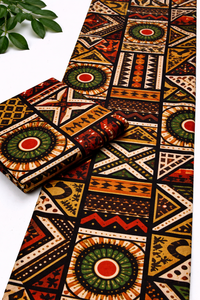 Tissu en coton Ankara imprimé wax sud-africain en gros, couleurs vives pour l'industrie de la confection et l'artisanat - Product Image 6